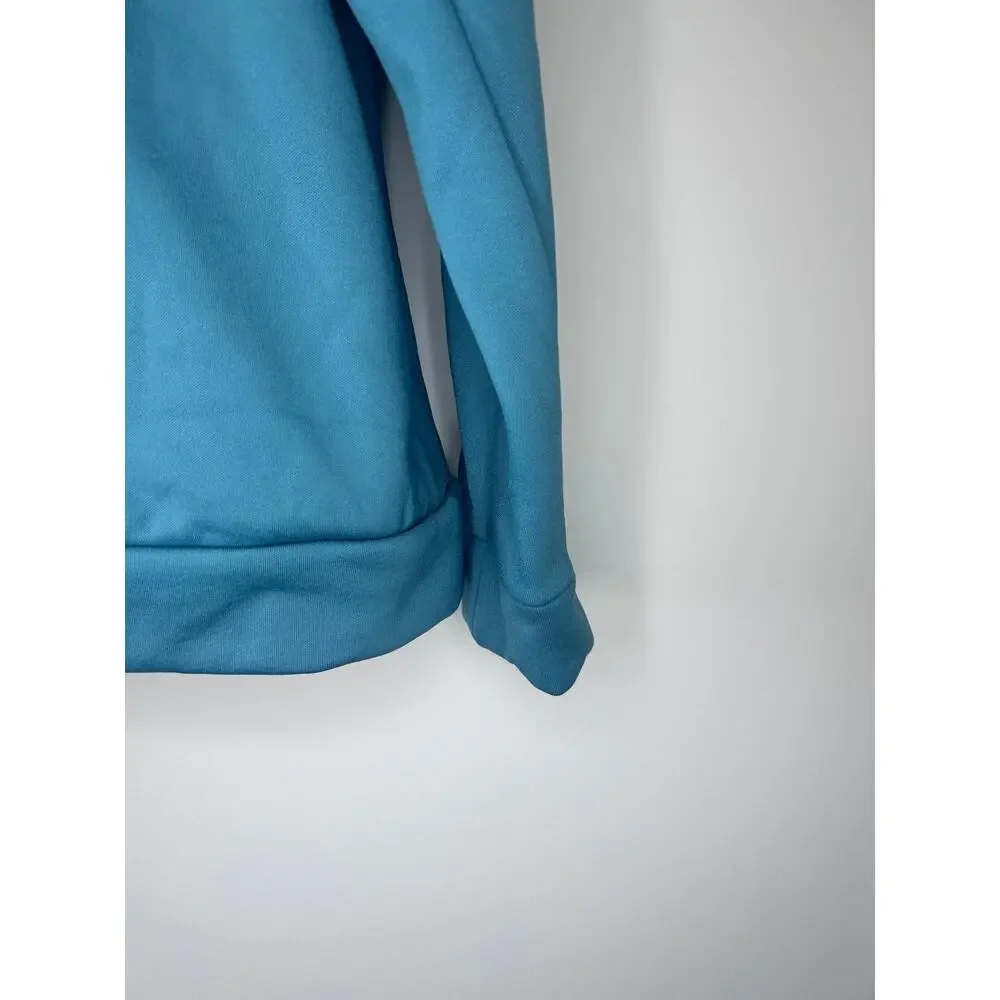 Nike Men's Performance Fleece Hoodie Teal Stretch Pullover Large